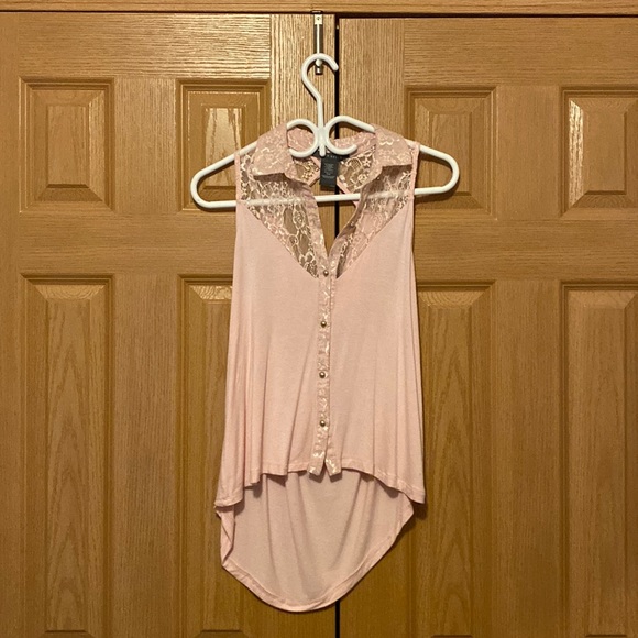 Sleeveless blouse with drop back - Picture 1 of 3